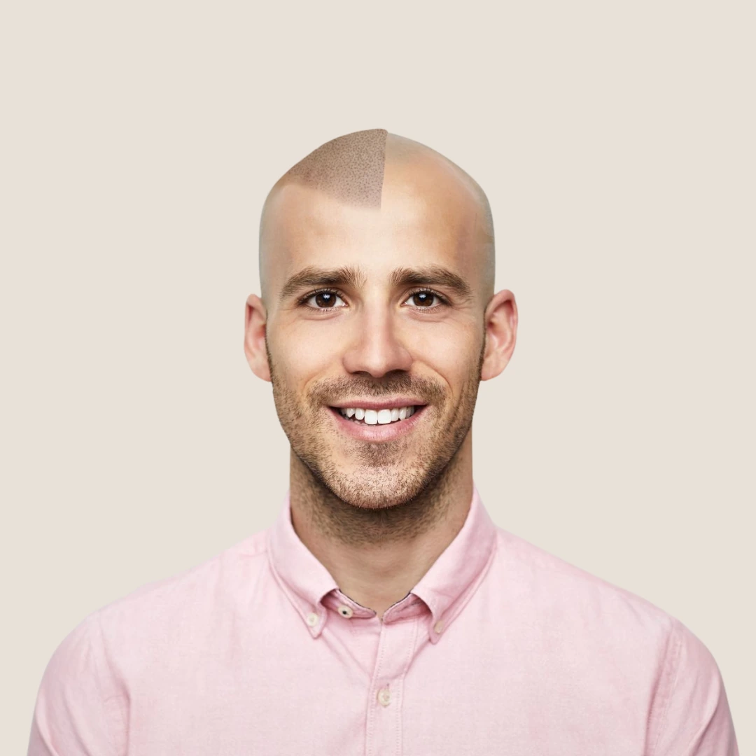 Hairline reconstruction scalp micropigmentation treatment